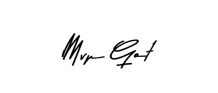 Create a beautiful signature design for name Mvp Got. With this signature (Asem Kandis PERSONAL USE) fonts, you can make a handwritten signature for free. Mvp Got signature style 9 images and pictures png