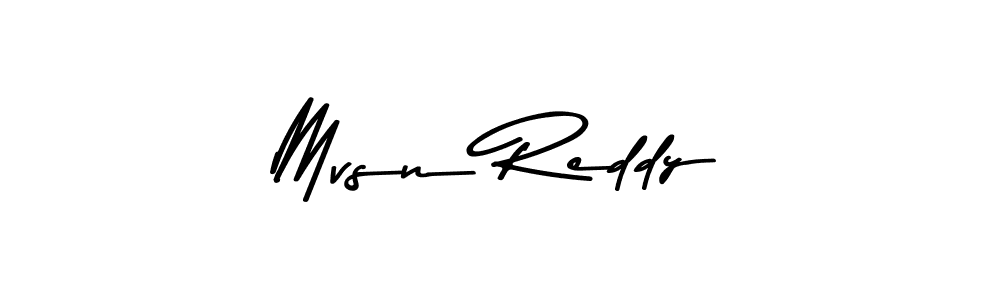 Also You can easily find your signature by using the search form. We will create Mvsn Reddy name handwritten signature images for you free of cost using Asem Kandis PERSONAL USE sign style. Mvsn Reddy signature style 9 images and pictures png