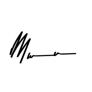 Also You can easily find your signature by using the search form. We will create Mwu name handwritten signature images for you free of cost using Asem Kandis PERSONAL USE sign style. Mwu signature style 9 images and pictures png