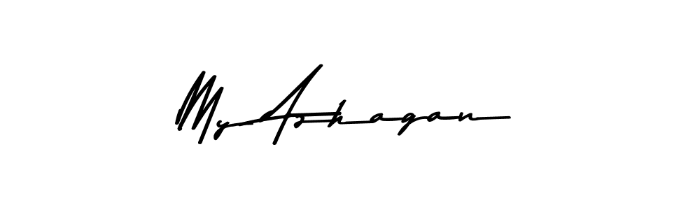 How to make My Azhagan signature? Asem Kandis PERSONAL USE is a professional autograph style. Create handwritten signature for My Azhagan name. My Azhagan signature style 9 images and pictures png