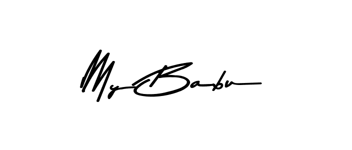 My Babu stylish signature style. Best Handwritten Sign (Asem Kandis PERSONAL USE) for my name. Handwritten Signature Collection Ideas for my name My Babu. My Babu signature style 9 images and pictures png