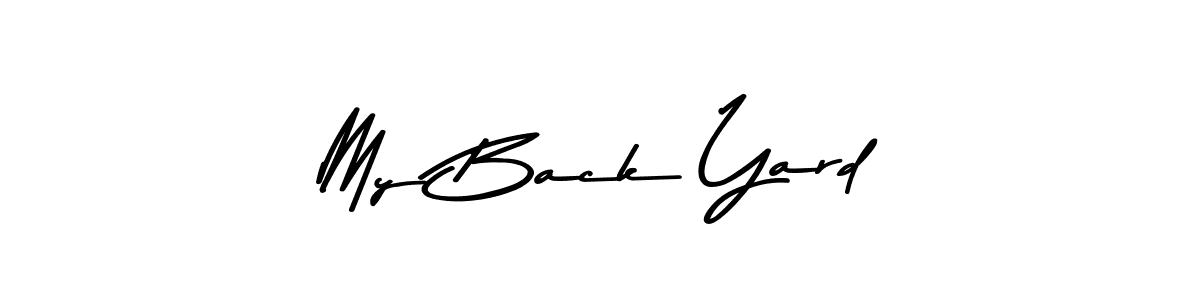 Once you've used our free online signature maker to create your best signature Asem Kandis PERSONAL USE style, it's time to enjoy all of the benefits that My Back Yard name signing documents. My Back Yard signature style 9 images and pictures png