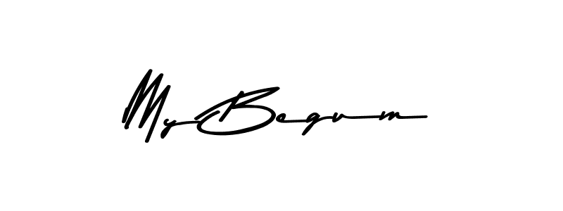 This is the best signature style for the My Begum name. Also you like these signature font (Asem Kandis PERSONAL USE). Mix name signature. My Begum signature style 9 images and pictures png