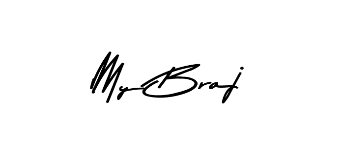 How to make My Braj signature? Asem Kandis PERSONAL USE is a professional autograph style. Create handwritten signature for My Braj name. My Braj signature style 9 images and pictures png