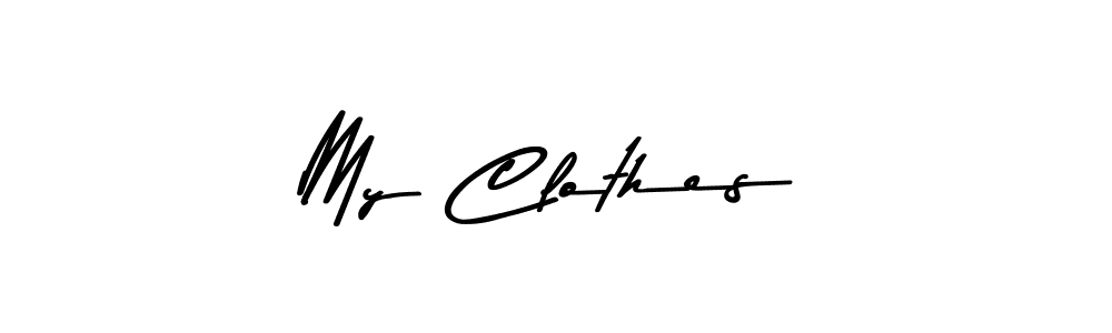 Design your own signature with our free online signature maker. With this signature software, you can create a handwritten (Asem Kandis PERSONAL USE) signature for name My Clothes. My Clothes signature style 9 images and pictures png