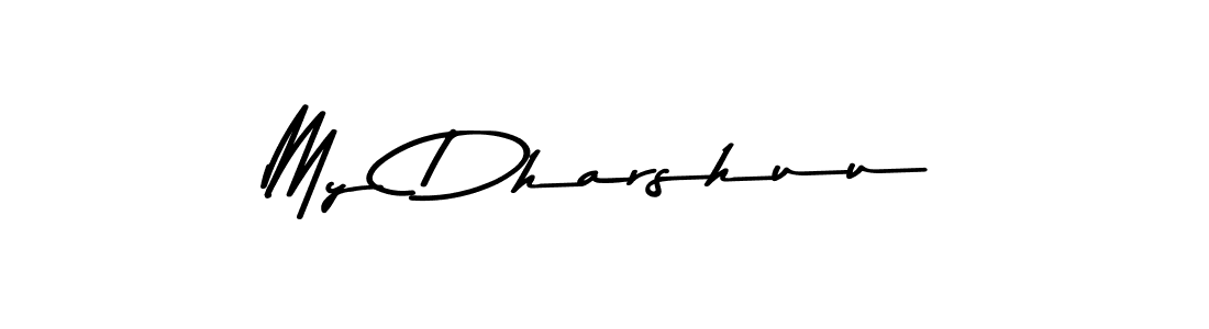 Use a signature maker to create a handwritten signature online. With this signature software, you can design (Asem Kandis PERSONAL USE) your own signature for name My Dharshuu. My Dharshuu signature style 9 images and pictures png