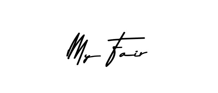 Make a beautiful signature design for name My Fair. With this signature (Asem Kandis PERSONAL USE) style, you can create a handwritten signature for free. My Fair signature style 9 images and pictures png