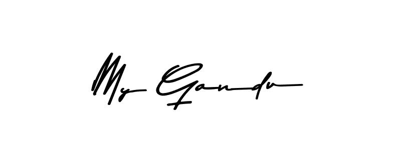 How to make My Gandu signature? Asem Kandis PERSONAL USE is a professional autograph style. Create handwritten signature for My Gandu name. My Gandu signature style 9 images and pictures png