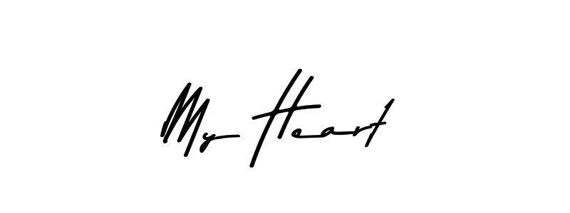 Make a short My Heart signature style. Manage your documents anywhere anytime using Asem Kandis PERSONAL USE. Create and add eSignatures, submit forms, share and send files easily. My Heart signature style 9 images and pictures png