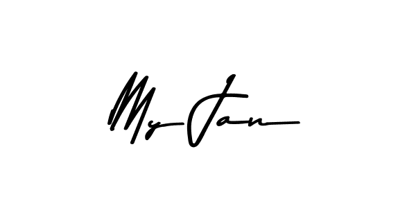 Design your own signature with our free online signature maker. With this signature software, you can create a handwritten (Asem Kandis PERSONAL USE) signature for name My Jan. My Jan signature style 9 images and pictures png