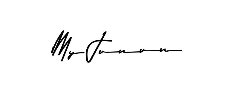 Make a beautiful signature design for name My Junun. With this signature (Asem Kandis PERSONAL USE) style, you can create a handwritten signature for free. My Junun signature style 9 images and pictures png