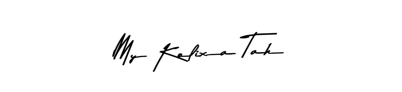 Make a beautiful signature design for name My Kolixa Tah. With this signature (Asem Kandis PERSONAL USE) style, you can create a handwritten signature for free. My Kolixa Tah signature style 9 images and pictures png