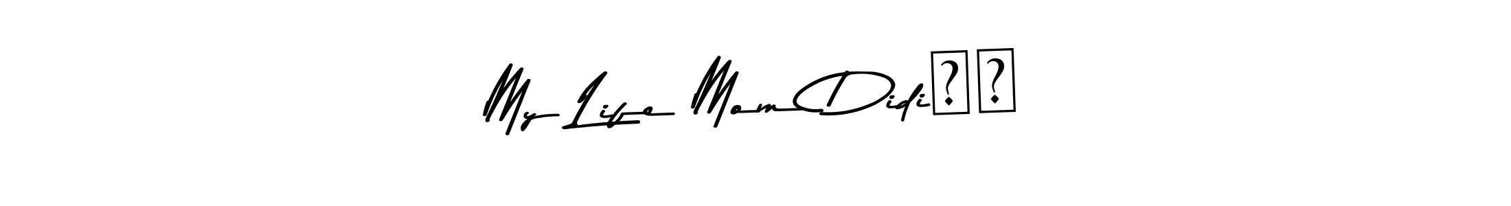 Similarly Asem Kandis PERSONAL USE is the best handwritten signature design. Signature creator online .You can use it as an online autograph creator for name My Life Mom Didi❤️. My Life Mom Didi❤️ signature style 9 images and pictures png