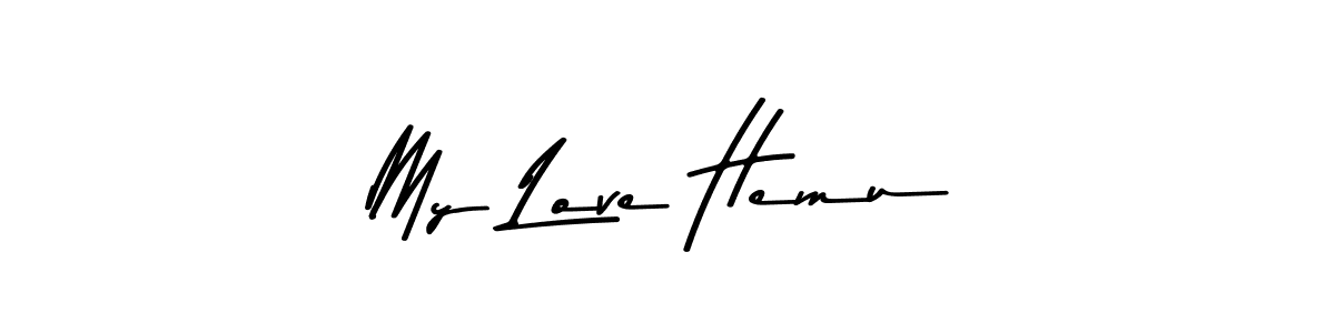 Similarly Asem Kandis PERSONAL USE is the best handwritten signature design. Signature creator online .You can use it as an online autograph creator for name My Love Hemu. My Love Hemu signature style 9 images and pictures png