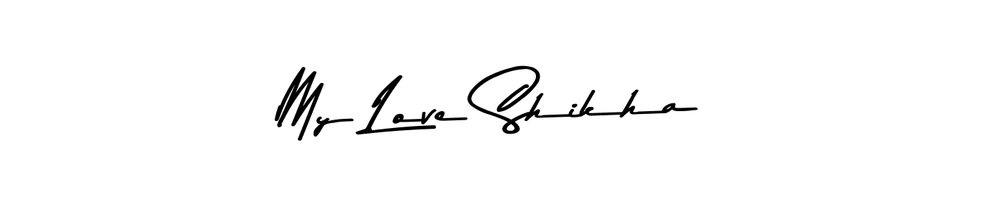 Check out images of Autograph of My Love Shikha name. Actor My Love Shikha Signature Style. Asem Kandis PERSONAL USE is a professional sign style online. My Love Shikha signature style 9 images and pictures png