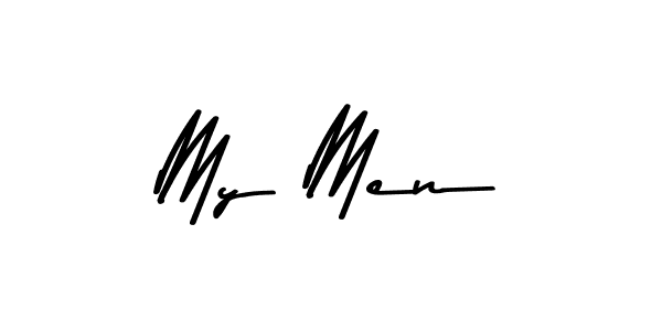 Similarly Asem Kandis PERSONAL USE is the best handwritten signature design. Signature creator online .You can use it as an online autograph creator for name My Men. My Men signature style 9 images and pictures png
