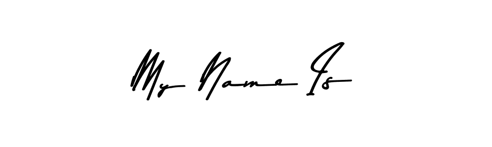 Use a signature maker to create a handwritten signature online. With this signature software, you can design (Asem Kandis PERSONAL USE) your own signature for name My Name Is. My Name Is signature style 9 images and pictures png