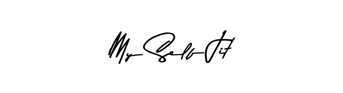 Use a signature maker to create a handwritten signature online. With this signature software, you can design (Asem Kandis PERSONAL USE) your own signature for name My Self Jit. My Self Jit signature style 9 images and pictures png