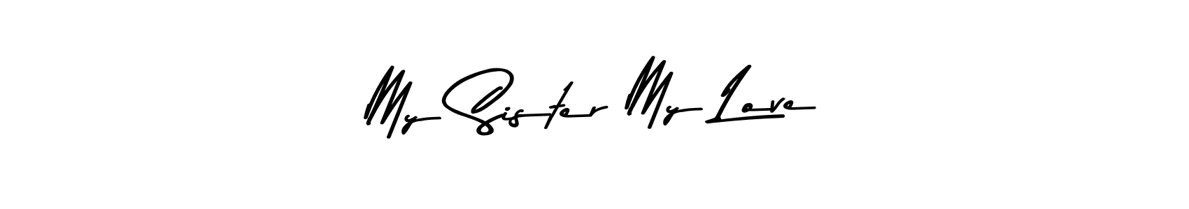 Here are the top 10 professional signature styles for the name My Sister My Love. These are the best autograph styles you can use for your name. My Sister My Love signature style 9 images and pictures png