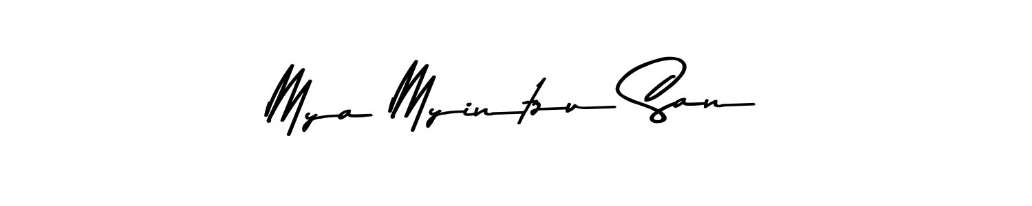 Make a beautiful signature design for name Mya Myintzu San. Use this online signature maker to create a handwritten signature for free. Mya Myintzu San signature style 9 images and pictures png