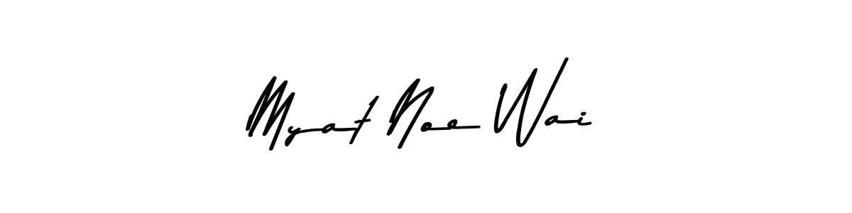 Myat Noe Wai stylish signature style. Best Handwritten Sign (Asem Kandis PERSONAL USE) for my name. Handwritten Signature Collection Ideas for my name Myat Noe Wai. Myat Noe Wai signature style 9 images and pictures png