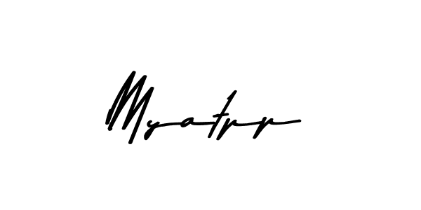 How to make Myatpp signature? Asem Kandis PERSONAL USE is a professional autograph style. Create handwritten signature for Myatpp name. Myatpp signature style 9 images and pictures png