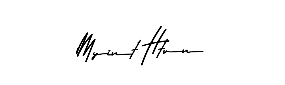 You should practise on your own different ways (Asem Kandis PERSONAL USE) to write your name (Myint Htun) in signature. don't let someone else do it for you. Myint Htun signature style 9 images and pictures png