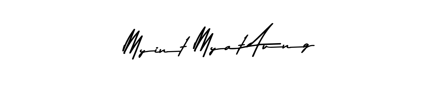 Also You can easily find your signature by using the search form. We will create Myint Myat Aung name handwritten signature images for you free of cost using Asem Kandis PERSONAL USE sign style. Myint Myat Aung signature style 9 images and pictures png