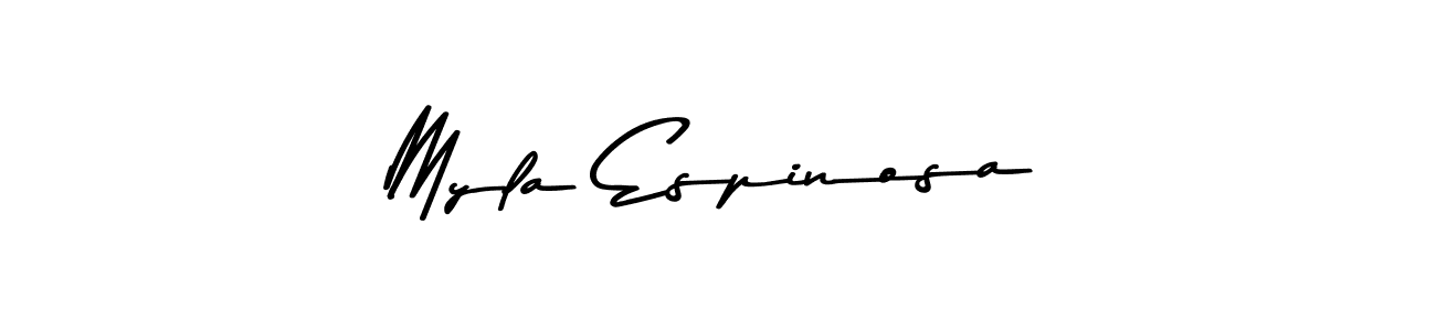 You should practise on your own different ways (Asem Kandis PERSONAL USE) to write your name (Myla Espinosa) in signature. don't let someone else do it for you. Myla Espinosa signature style 9 images and pictures png