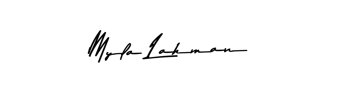 You should practise on your own different ways (Asem Kandis PERSONAL USE) to write your name (Myla Lahman) in signature. don't let someone else do it for you. Myla Lahman signature style 9 images and pictures png