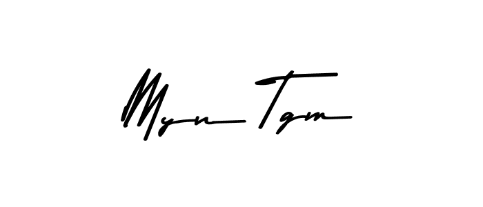 Use a signature maker to create a handwritten signature online. With this signature software, you can design (Asem Kandis PERSONAL USE) your own signature for name Myn Tgm. Myn Tgm signature style 9 images and pictures png