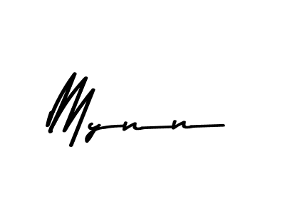 Make a beautiful signature design for name Mynn. With this signature (Asem Kandis PERSONAL USE) style, you can create a handwritten signature for free. Mynn signature style 9 images and pictures png