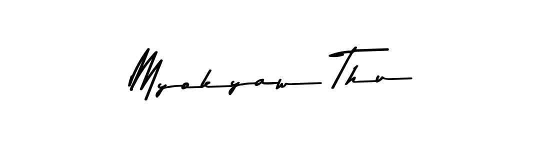 This is the best signature style for the Myokyaw Thu name. Also you like these signature font (Asem Kandis PERSONAL USE). Mix name signature. Myokyaw Thu signature style 9 images and pictures png
