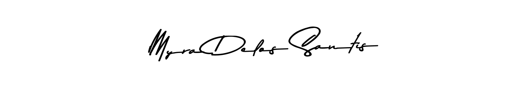 Myra Delos Santis stylish signature style. Best Handwritten Sign (Asem Kandis PERSONAL USE) for my name. Handwritten Signature Collection Ideas for my name Myra Delos Santis. Myra Delos Santis signature style 9 images and pictures png