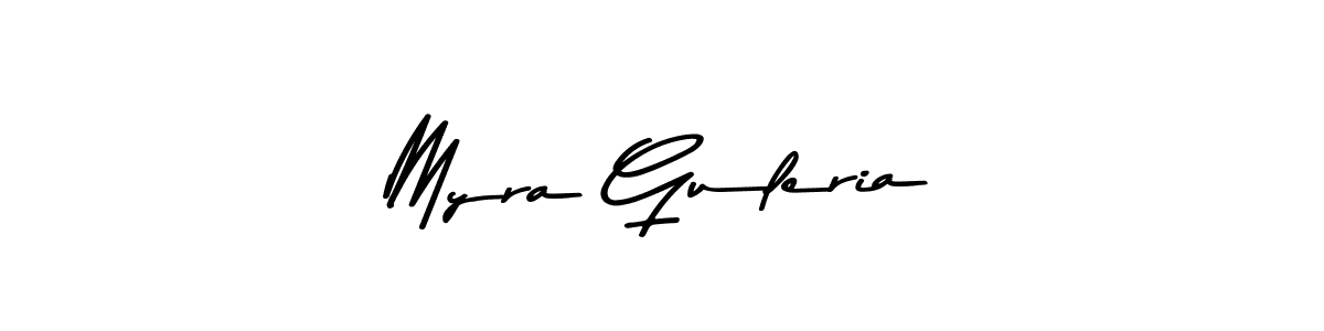 Create a beautiful signature design for name Myra Guleria. With this signature (Asem Kandis PERSONAL USE) fonts, you can make a handwritten signature for free. Myra Guleria signature style 9 images and pictures png