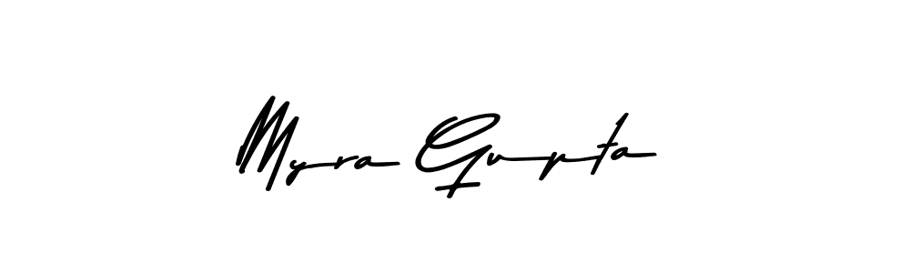 Myra Gupta stylish signature style. Best Handwritten Sign (Asem Kandis PERSONAL USE) for my name. Handwritten Signature Collection Ideas for my name Myra Gupta. Myra Gupta signature style 9 images and pictures png