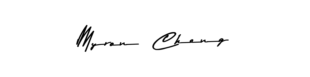 Also You can easily find your signature by using the search form. We will create Myron  Cheng name handwritten signature images for you free of cost using Asem Kandis PERSONAL USE sign style. Myron  Cheng signature style 9 images and pictures png