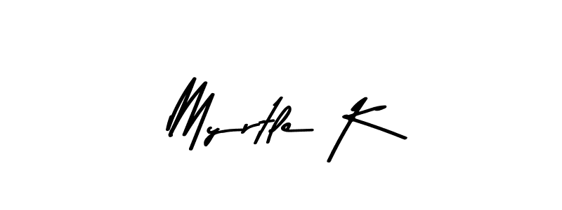 How to make Myrtle K signature? Asem Kandis PERSONAL USE is a professional autograph style. Create handwritten signature for Myrtle K name. Myrtle K signature style 9 images and pictures png