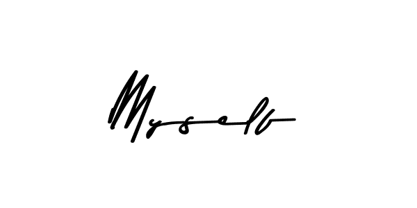 How to make Myself name signature. Use Asem Kandis PERSONAL USE style for creating short signs online. This is the latest handwritten sign. Myself signature style 9 images and pictures png