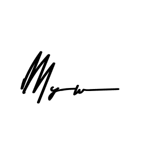 Also You can easily find your signature by using the search form. We will create Myw name handwritten signature images for you free of cost using Asem Kandis PERSONAL USE sign style. Myw signature style 9 images and pictures png