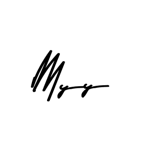 How to make Myy name signature. Use Asem Kandis PERSONAL USE style for creating short signs online. This is the latest handwritten sign. Myy signature style 9 images and pictures png