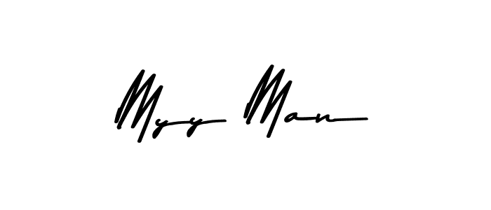 Use a signature maker to create a handwritten signature online. With this signature software, you can design (Asem Kandis PERSONAL USE) your own signature for name Myy Man. Myy Man signature style 9 images and pictures png