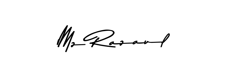 Mz Razaul stylish signature style. Best Handwritten Sign (Asem Kandis PERSONAL USE) for my name. Handwritten Signature Collection Ideas for my name Mz Razaul. Mz Razaul signature style 9 images and pictures png