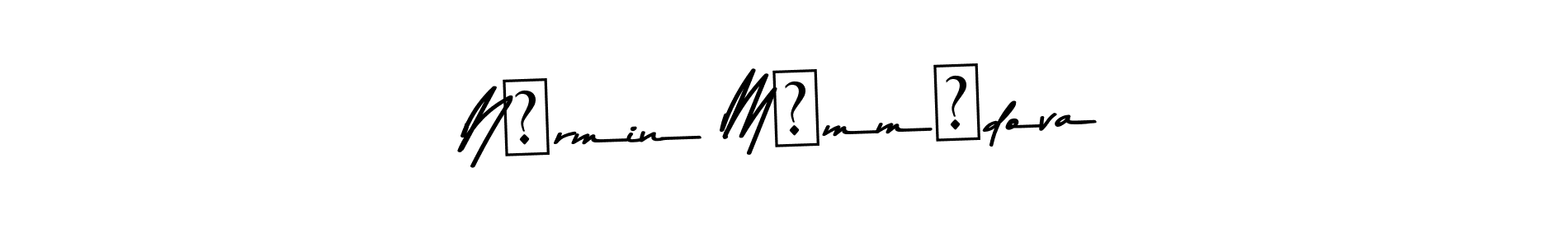 The best way (Asem Kandis PERSONAL USE) to make a short signature is to pick only two or three words in your name. The name Nərmin Məmmədova include a total of six letters. For converting this name. Nərmin Məmmədova signature style 9 images and pictures png