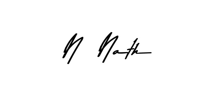 Design your own signature with our free online signature maker. With this signature software, you can create a handwritten (Asem Kandis PERSONAL USE) signature for name N  Nath. N  Nath signature style 9 images and pictures png