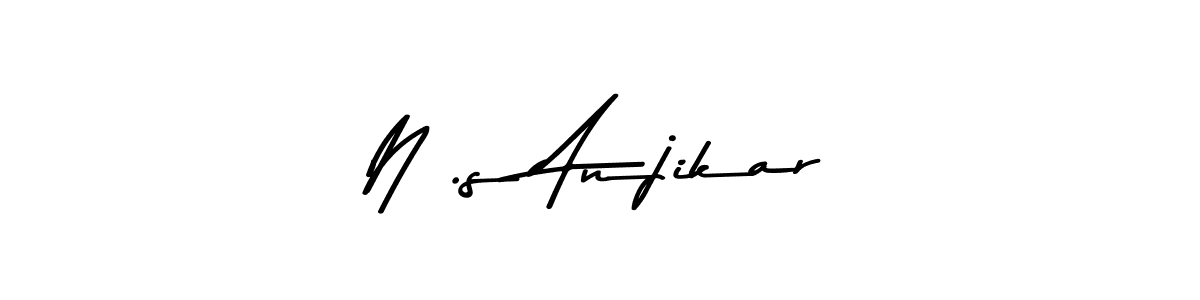 How to Draw N .s Anjikar signature style? Asem Kandis PERSONAL USE is a latest design signature styles for name N .s Anjikar. N .s Anjikar signature style 9 images and pictures png