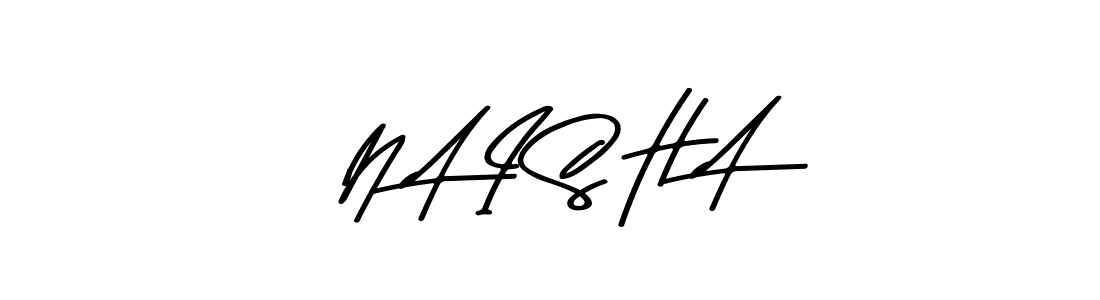 Make a beautiful signature design for name N A I S H A. With this signature (Asem Kandis PERSONAL USE) style, you can create a handwritten signature for free. N A I S H A signature style 9 images and pictures png