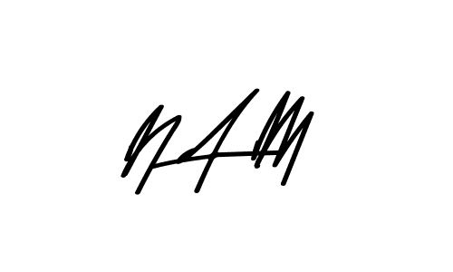 Best and Professional Signature Style for N A M. Asem Kandis PERSONAL USE Best Signature Style Collection. N A M signature style 9 images and pictures png