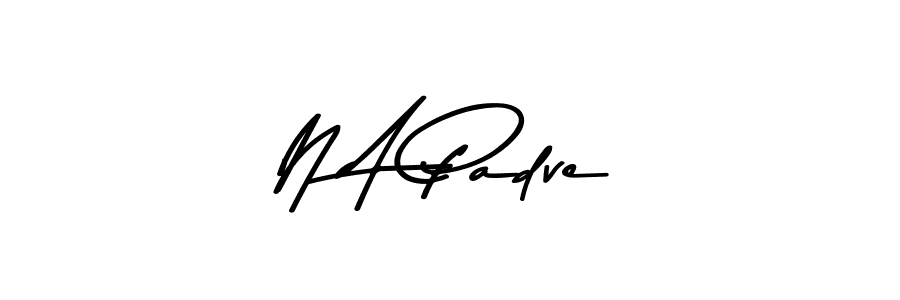 How to make N A Padve signature? Asem Kandis PERSONAL USE is a professional autograph style. Create handwritten signature for N A Padve name. N A Padve signature style 9 images and pictures png