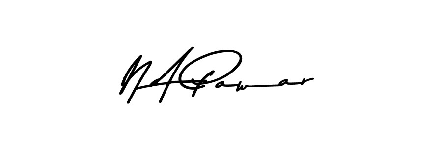 The best way (Asem Kandis PERSONAL USE) to make a short signature is to pick only two or three words in your name. The name N A Pawar include a total of six letters. For converting this name. N A Pawar signature style 9 images and pictures png